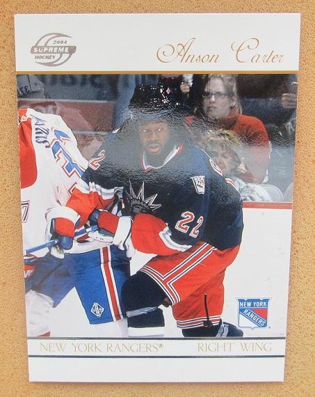 НХЛ Энсон Картер Нью-Йорк Рейнджерс № 65