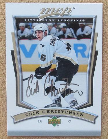 НХЛ Эрик Кристенсен Питтсбург Пингвинз № 209 автограф