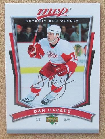 НХЛ Даниэль Клири Детройт Ред Уингз № 233 автограф