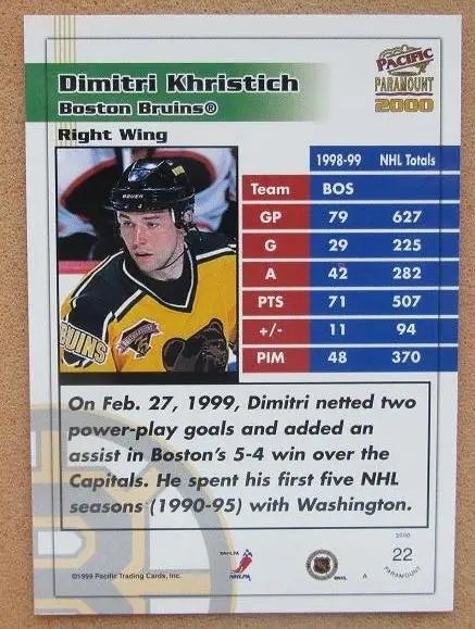 НХЛ Дмитрий Христич Бостон Брюинз Киев Магнитогорск № 22 1