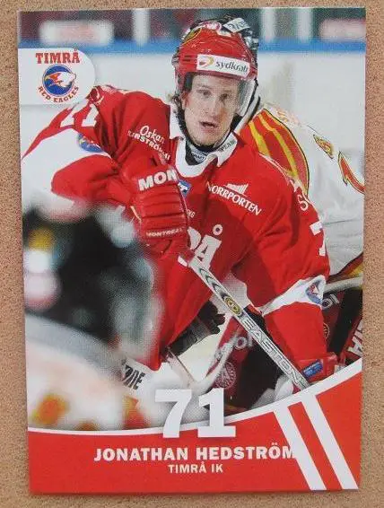 ШХЛ Джонатан Хедстрём Тимро ИК Швеция ЦСКА Москва № 144