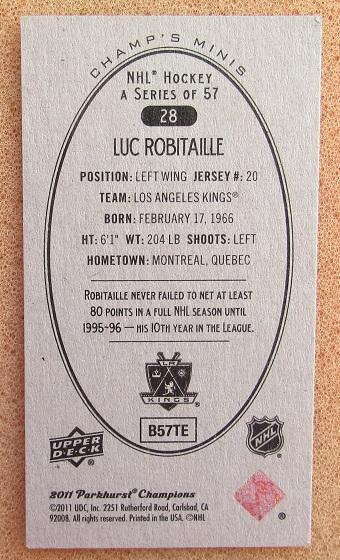 НХЛ Люк Робитайл Лос-Анжелес Кингз № 28 1