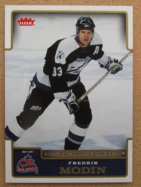 НХЛ Фредрик Модин Коламбус Блю Джекетс № 57