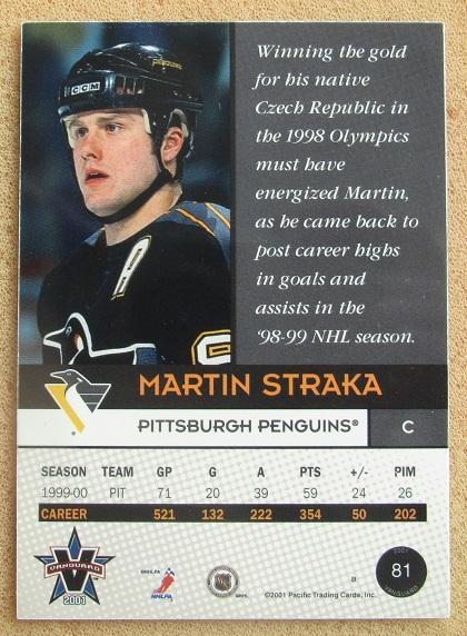НХЛ Мартин Страка Питтсбург Пингвинз № 81 1