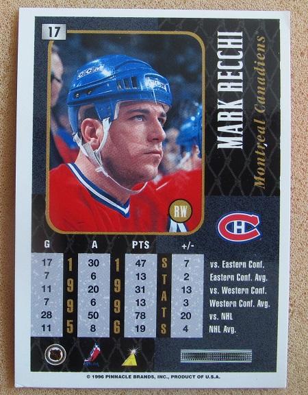 НХЛ Марк Рекки Монреаль Канадиенс № 17 1