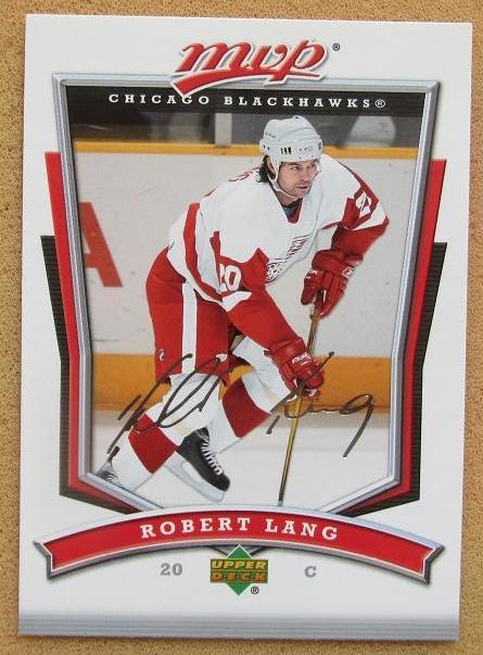 НХЛ Роберт Ланг Детройт Ред Уингз № 232 автограф