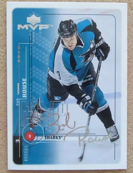 НХЛ Боб Роуз Сан-Хосе Шаркс № 175 автограф