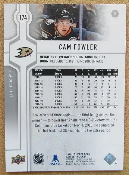 НХЛ Кэм Фаулер Анахайм Дакс № 174 1