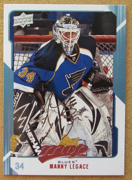 НХЛ Мэнни Легаси Сент-Луис Блюз Химик Воскресенск № 253 автограф