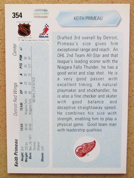 НХЛ Кит Примо Детройт Ред Уингз № 354 1