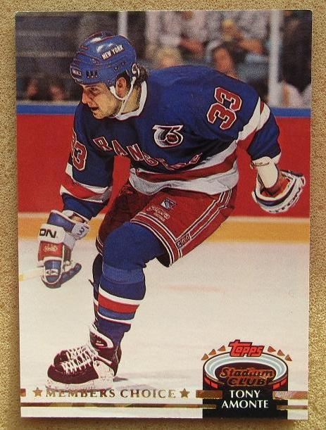 НХЛ Тони Амонте Нью-Йорк Рейнджерс № 250