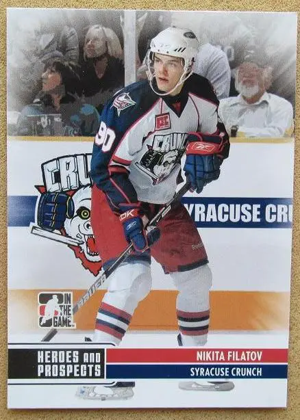 НХЛ Никита Филатов Сиракьюз Кранч ЦСКА Москва Уфа Югра Нижний Владик № 55
