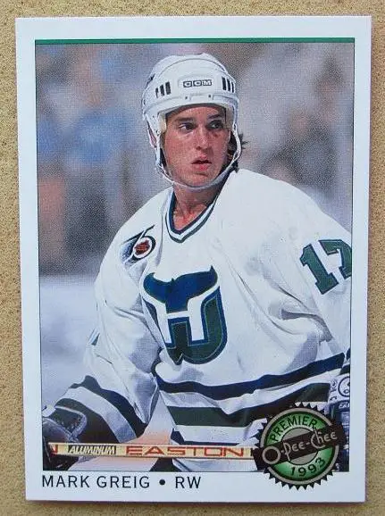 НХЛ Марк Грейг Хартфорд Уэйлерс № 99