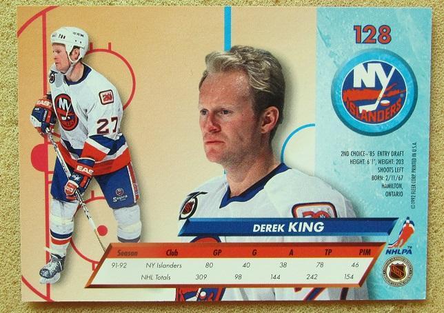 НХЛ Дерек Кинг Нью-Йорк Айлендерс № 128 1
