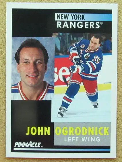 НХЛ Джон Огродник Нью-Йорк Рейнджерс № 145