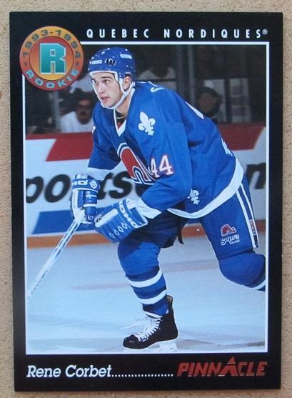 НХЛ Рене Корбет Квебек Нордикс № 448