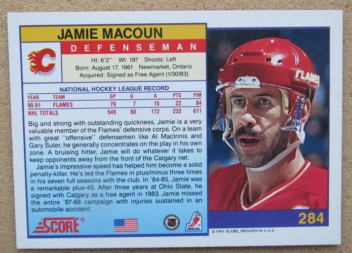НХЛ Джейми Макоун Калгари Флеймз № 284 am 1
