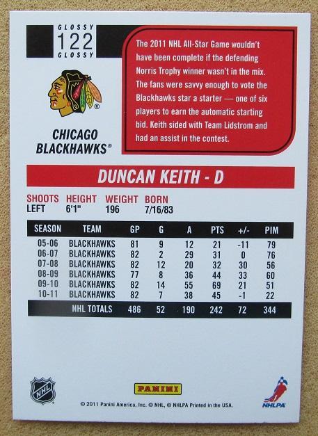 НХЛ Данкан Кит Чикаго Блэкхокс № 122 1