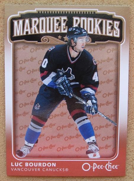 НХЛ Люк Бурдон Ванкувер Кэнакс № 558