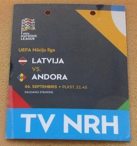 Латвия - Андорра 06.09.2018 Лига Наций