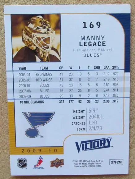 НХЛ Мэнни Легаси Сент-Луис Блюз Химик Воскресенск № 169 1