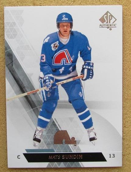 НХЛ Матс Сундин Квебек Нордикс № 43