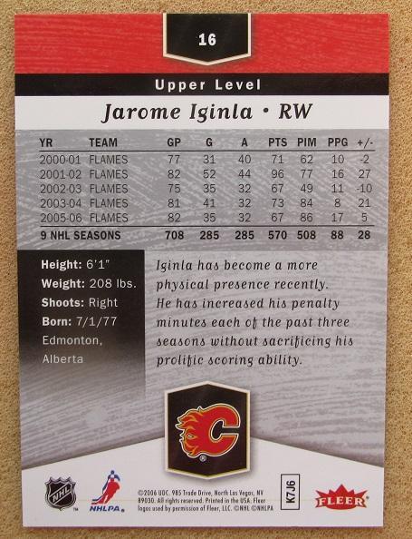 НХЛ Джером Игинла Калгари Флэймз № 16 1