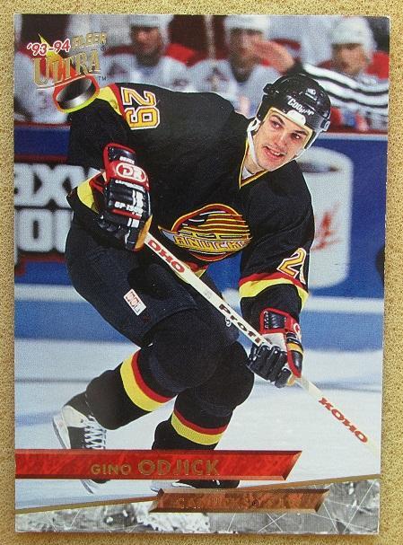 НХЛ Джино Оджик Ванкувер Кэнакс № 442