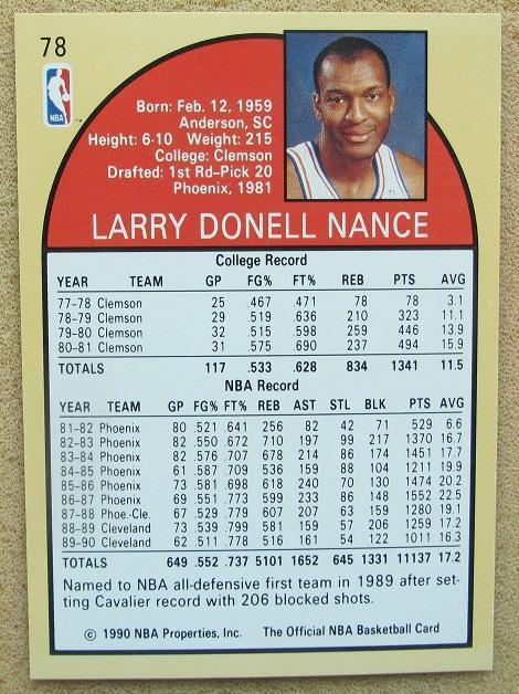 баскетбол НБА Ларри Нэнс Кливленд Кавальерс № 78 1
