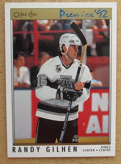 НХЛ Ренди Гилхен Лос-Анжелес Кингз № 123