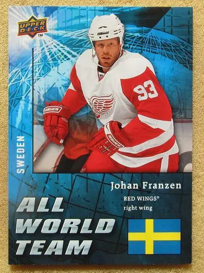 НХЛ Йохан Франзен Детройт Ред Уингз № AW 6