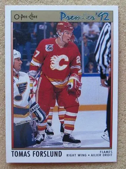 НХЛ Томас Форслунд Калгари Флэймз № 31