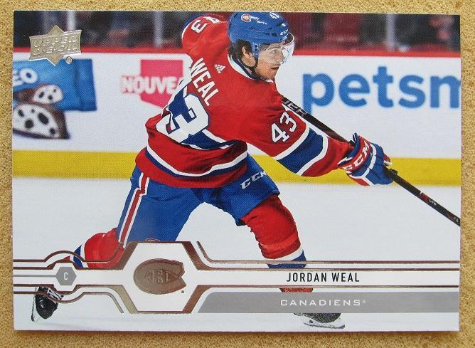 НХЛ Джордан Уил Монреаль Канадиенс № 50