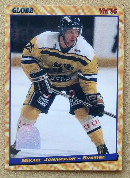 НХЛ Микаэль Йоханссон Швеция ЧМ 1995 Швеция № 30