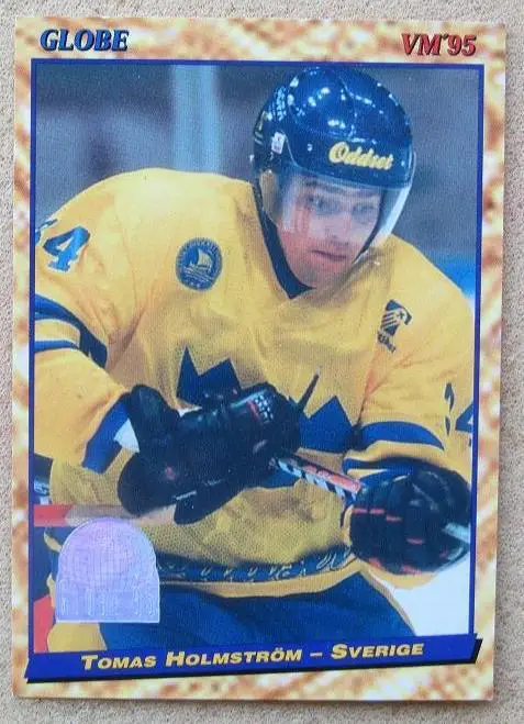 НХЛ Томас Хольмстрём Швеция ЧМ 1995 Швеция № 50