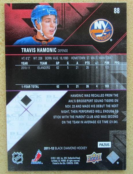 НХЛ Трэвис Хамоник Нью-Йорк Айлендерс № 88 1