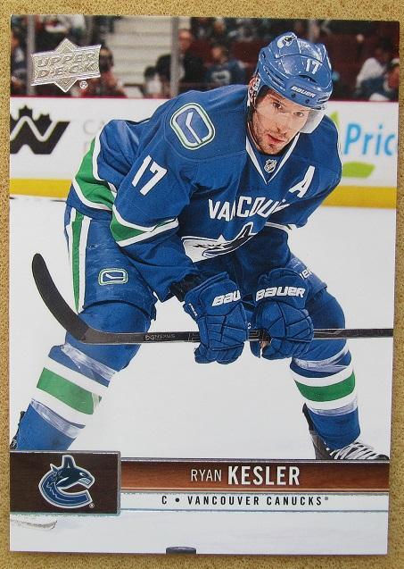НХЛ Райан Кеслер Ванкувер Кэнакс № 182