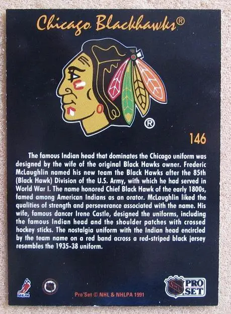 НХЛ Чикаго Блэкхокс сезон 1991-92 № 146 1