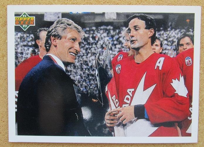 НХЛ Уэйн Гретцки Пол Коффи Канада № 501 Кубок Канады 1991 чек-лист