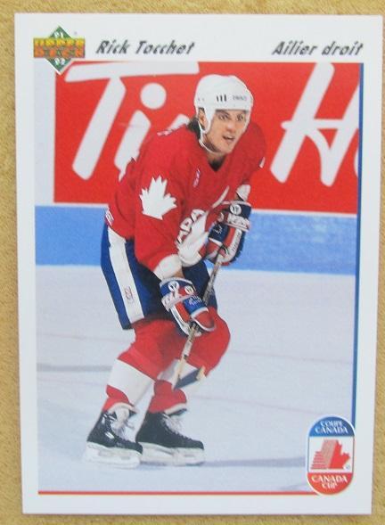 НХЛ Рик Токкет Канада № 503 Кубок Канады 1991