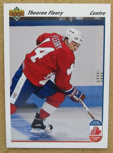 НХЛ Теорен Флери Канада № 506 Кубок Канады 1991