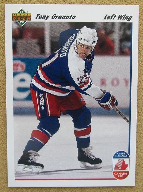 НХЛ Тони Гранато США № 508 Кубок Канады 1991