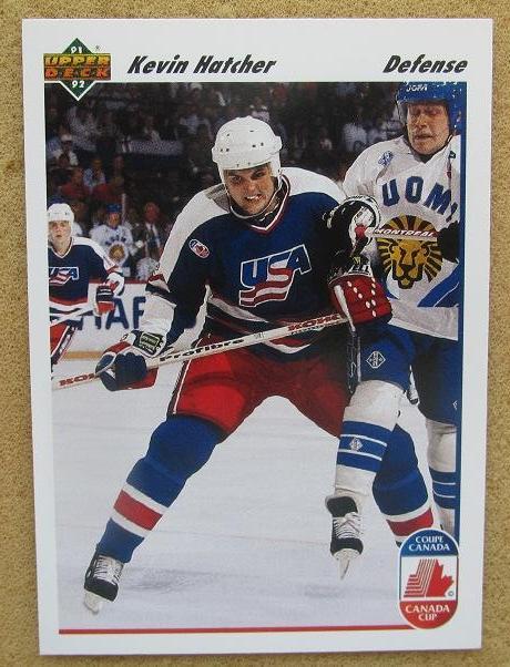 НХЛ Кевин Хэтчер США № 511 Кубок Канады 1991