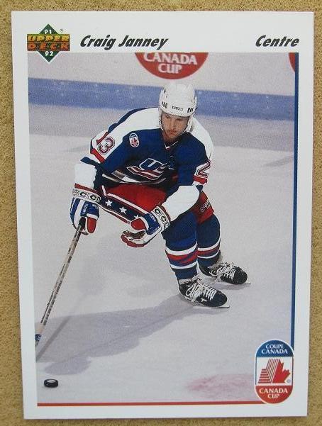 НХЛ Крейг Дженни США № 512 Кубок Канады 1991