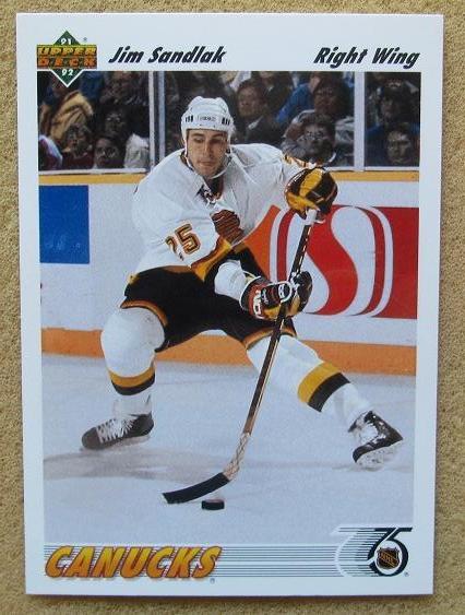 НХЛ Джим Сандлак Ванкувер Кэнакс № 577