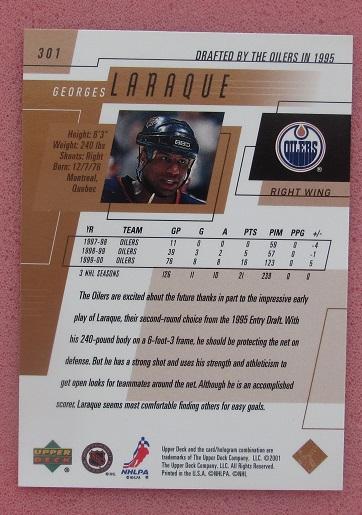 НХЛ Жорж Ларак Эдмонтон Ойлерз № 301 1