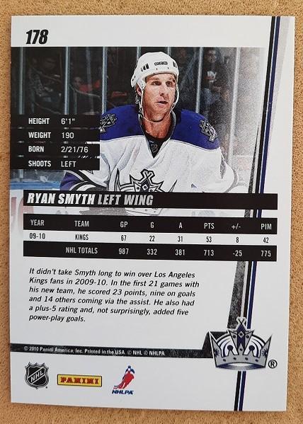 НХЛ Райан Смит Лос-Анжелес Кингз № 178 1