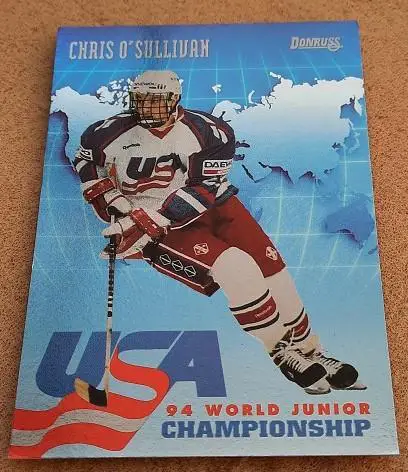 НХЛ Крис О'Салливан Калгари Флэймз команда США № 15