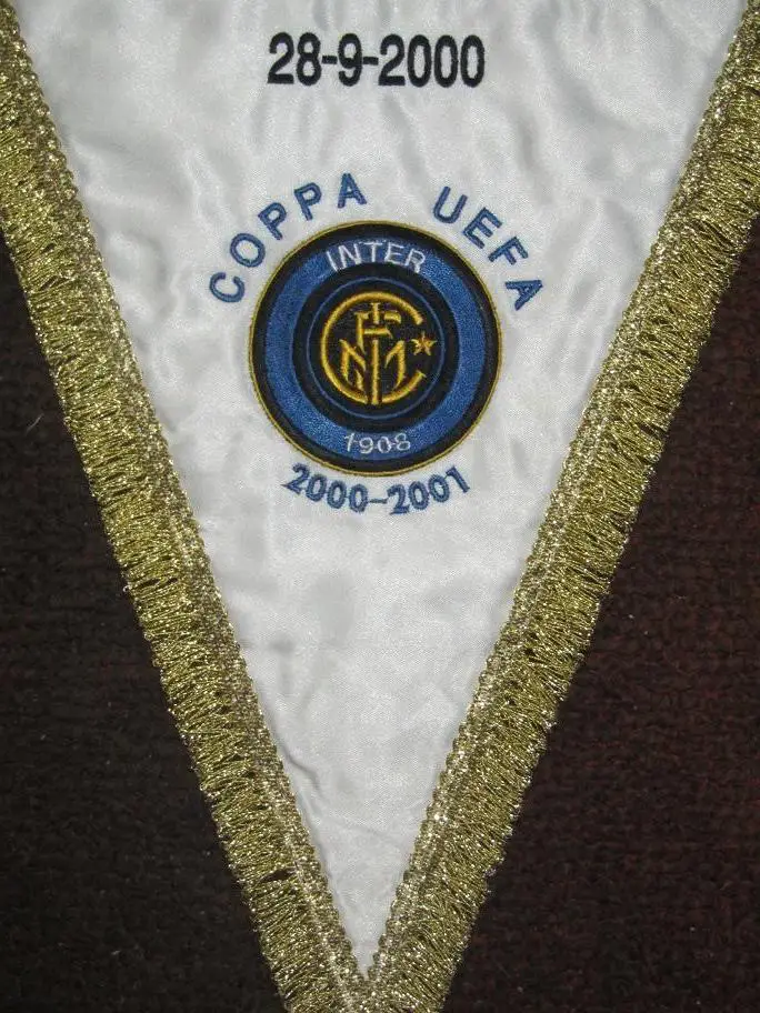 вымпел матчевый Интер Милан Италия - Рух Хожув Польша 28.09.2000 2