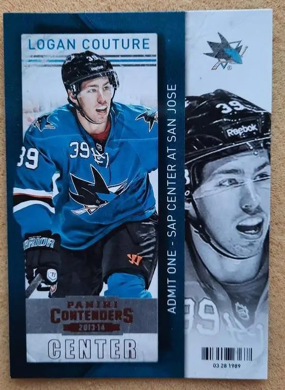 НХЛ Логан Кутюр Сан-Хосе Шаркс № 9